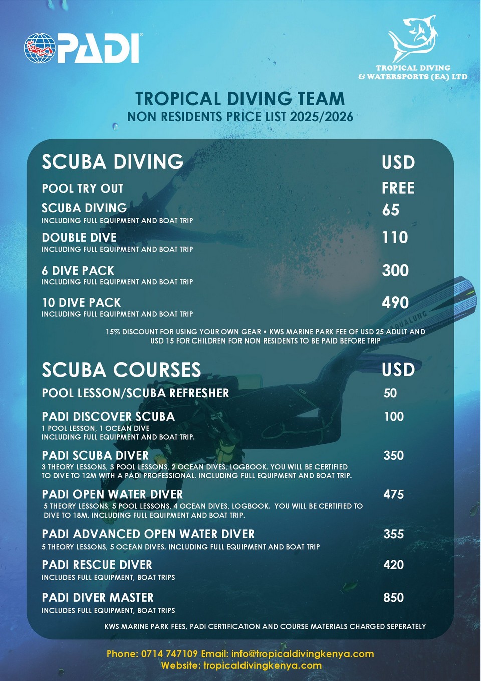 Price List Page 2